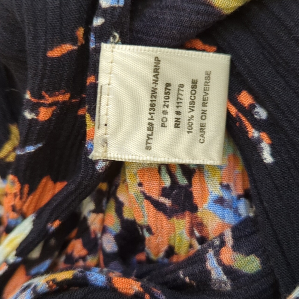 Lovestitch Black Floral Tie Front Overlay Kimono Size 1X/2X - Picture 8 of 8